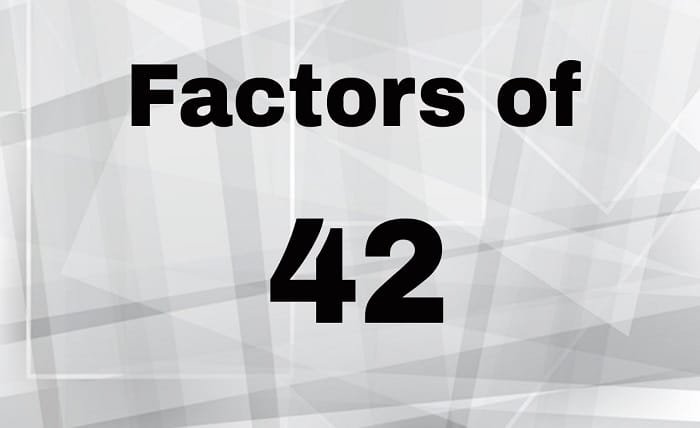 factor pairs for 42